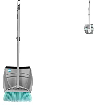 Home 6332200 - Juego de accesorios de cocina y escoba Silver Clean, polipropileno, plata, plástico