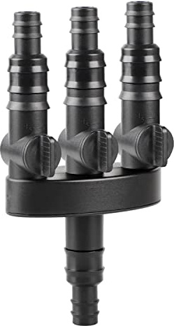 efuturetime® 3 Way Water Distributor 1/2 (13mm) and 3/4 (19mm) Adjustable ABS Adapter for Taps, Hose Dispenser for Fountains | Adjustable Tap Adapter, Hose Dispenser for Fountains