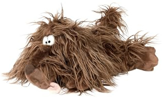 Sigikid Zottle Lottle, BeastsTown Kuscheltier: Sammeln, Schenken, Spielen, Schmusen, empfohlen für Kinder und Erwachsene von 3 bis 99 Jahren, Polyester, Mittelbraun/Hund, 30x14x17 cm