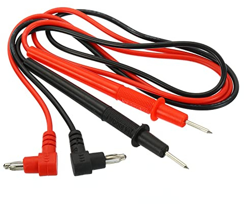 YOKIVE 2 Pcs Test Leads, Multimeter Probe Cable with Banana Plug | Testing Electronic Components, Great for Electronic Work (Red, Black, 1000V, 10A, 65Cm)