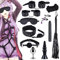 Qoosea 12 Piezas SM Bondage Kit, SM Bondage Set Erótico Juguetes Sexuales Plug Anal Butt Plug Set para Parejas BDSM Restraints Kits Esposas para Principiantes y Experimentados (Negro)