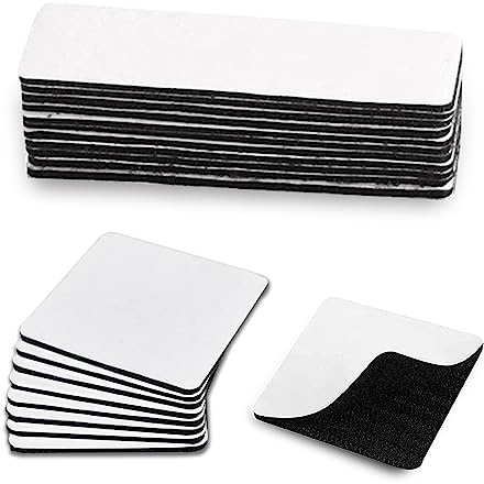 Lot de 30 bandes auto-agrippantes, 2 tailles de fixations double face avec adhésif, ruban de montage mural emboîtable robuste pour la maison et le bureau