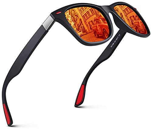 GQUEEN Polarised Sunglasses Mens Womens Lightweight TR90 Frame 100% UV400 | Tangle-free Design, Retro Vintage Shades, Reduce Glare, Driving, Fishing, Running, Golfing, Sports, Sun Glasses