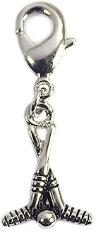 INNSPIRO NICE CHARMS Metallanhänger Hockey mit Karabiner 11x16mm 25u., 17x21mm., Metall, Kein Edelstein