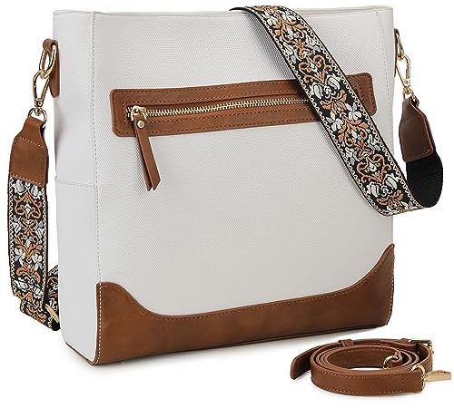 VX VONXURY Umhängetasche Damen, trendige Schultertasche Frauen aus veganem Leder, Designer-Hobo-Beuteltasche mit 2 verstellbaren Riemen