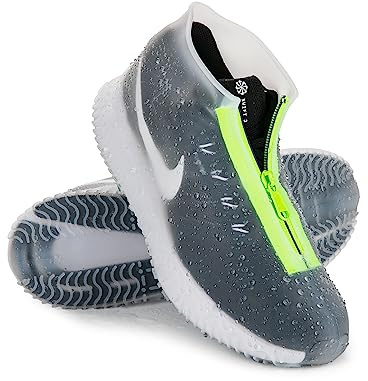 Zbksywa Copriscarpe impermeabili in silicone per la pioggia con cerniera, antiscivolo, per uomini e donne