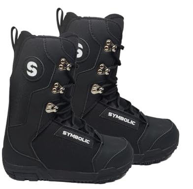 Symbolic Forum UL Black Snowboard Boots Men Women 6 7 8 9 10 11 12 13 14 15 (Black, Men 11)