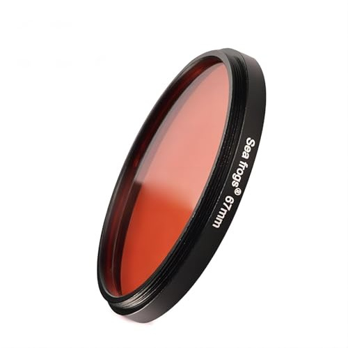 Seafrogs Red Filter for Sea Frogs Sf-Ph-02, Sf-Ph-01 Housing pour Fuji Tg7 TG-6 TG-5, pour Sony Rx100 (I-V), Rx100Vii, A6500, A6300, A6000, A6400 Et Autre avec 67 Mm en Filinterface