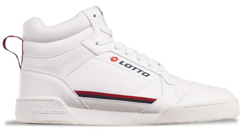 Lotto Codice Stile: 2400370U Nandu Mid Unisex, Bianco Rosso, 44 EU