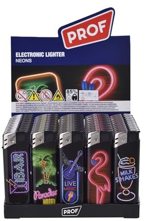 Accendini Piezo Prof Neons C.R. (50pz) Cod. 43804481