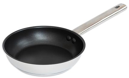 GRANA HOME Edelstahl-Bratpfanne 20 cm – Schmorpfanne - Beschichtete Pfanne für Induktion, Gas & Elektro - Langlebig, Antihaft & Spülmaschinengeeignet