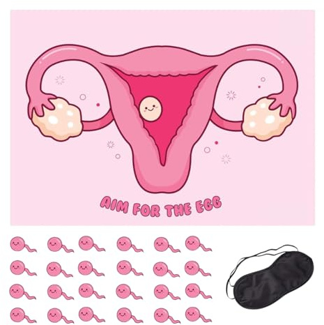 Baby Shower Game – 30 Player Baby Shower Game Poster – Fun Party Game for Baby Shower & Gender Reveal – Easy Setup Large Group Activity