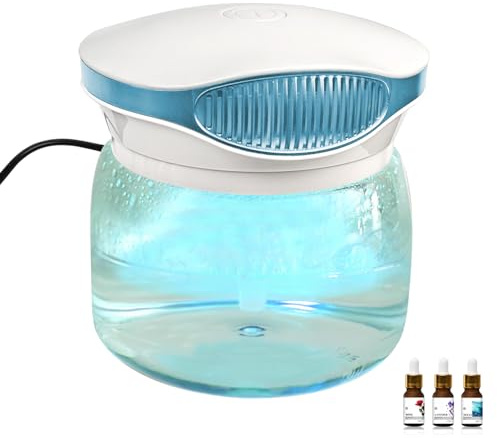 Purificador de aire con 30 ml de aceites esenciales para dormitorio, purificador de agua con luz LED de cambio de color, filtro antipolvo para salones, oficinas y hogar - aromaterapia e