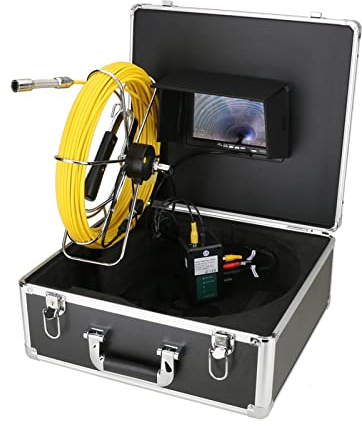 Endoscopio, 7 Videocamera di ispezione del tubo wireless WiFi 20m, 1 7mm. Endoscopio industriale conduttura di scarico for fognature / .(30m)