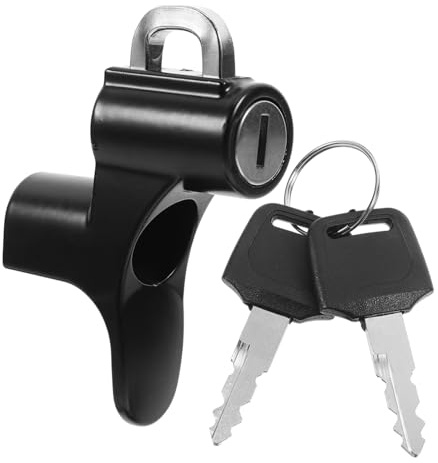 Parliky Lucchetto Casco Antifurto Compatto e Blocco Sicuro per Caschi Scooter e Biciclette Materiale Resistente e Design Portatile