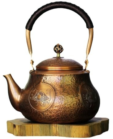 Bouilloire en cuivre, bouilloire sifflante, cuivre, cafetière de camping, bouilloire en cuivre for boissons chaudes, design élégant