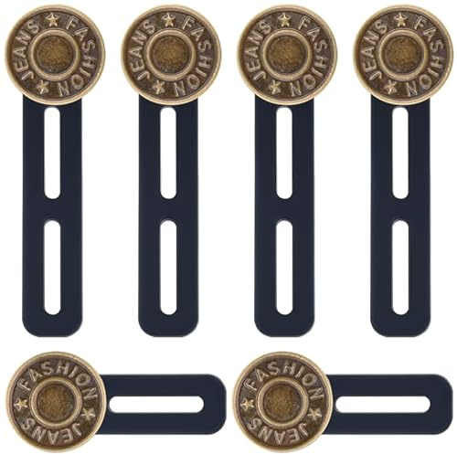 MOLIMOLI 6 pz Pantaloni Cintura Estensione Bottone, maternità Donna, Pulsante Regolabile per e Jeans, Senza Cuciture, 2 Taglie (35mm 50mm)