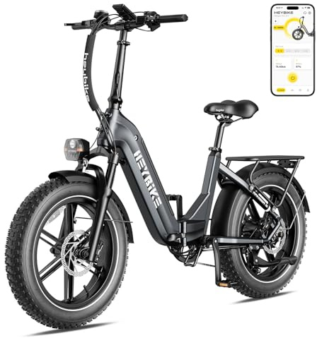 Heybike Ranger S Electric Bike for Adults, 1800W Peak Motor,Up to 32MPH,692Wh Removable Battery 55 Miles Foldable E Bike, 20 x4 Fat Tire All Terrain Ebike, Hydraulic Brakes, UL2849