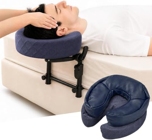 Massage Headrest for Bed, Head Holder & Face Cradle with Face Down Pillow