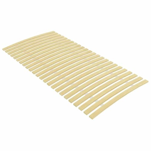 QJBSAVVA Roll-Lattenrost 100x200 cm aus massivem Pappelholz - Stabiler Bettlattenrost Ersatz mit 24 elastischen Holzlatten Fuer Etagenbetten, Tagesbetten und Plattformbetten