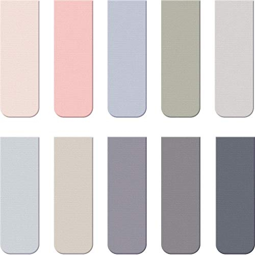 10 Stücke Magnetische Lesezeichen Magnet Seiten Markierungen Verschiedene Buch Markierungen für Schüler zum Lesen (Klassischer Stil, 2,3 x 0,8 Zoll)