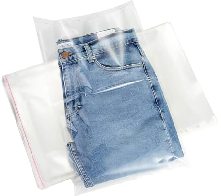 MGE - 100 Cellophantüten Klar - Zellophantüten Selbstklebend - Tüten Groß - Geschenktüten Durchsichtig - Kekstüten Transparent - OPP Klarsichttüten - Verpackungstüten Durchsichtig (35 x 35 cm)
