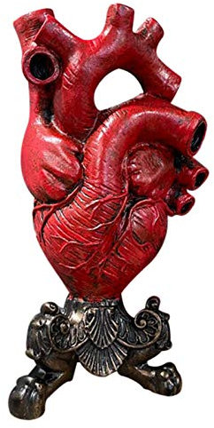 Syfinee Anatomische Herzvase aus Kunstharz, 24 cm