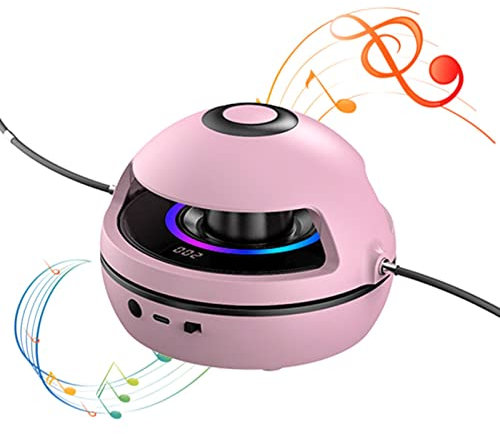 Bexdug Seilspringmaschine,Intelligente elektrische Seilspringmaschine mit Musik und Lichtern - Kabelloses, 10-stufig einstellbares Jump-Workout, unterhaltsame Interaktionsmaschine