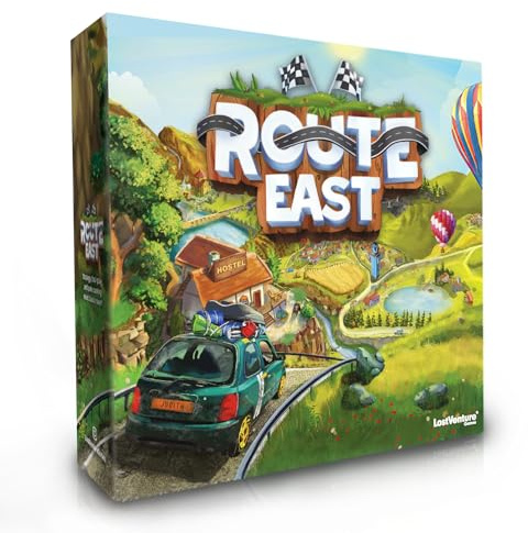 Route East | Adventure Strategy Board Game for Adults and Families | Race from Istanbul to Shanghai | 32 Stunning Attractions | Ages 11+ | 2-5 players | 60-90 Minutes