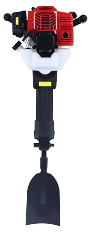 Gartenfräse Benzin, 52CC Grabenfräse 2-Takt Motor Garten Baum Bagger, Tragbare Baumpflanzschaufel Baum Bagger Maschine mit 1.3L Kraftstofftank, für Garten Bauernhof Baumpflanzung