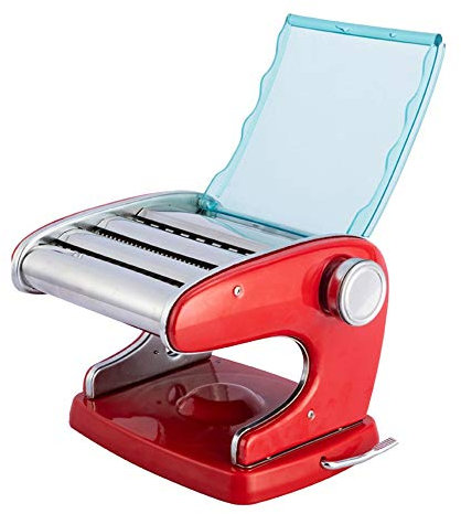 Macchina Per Pasta Professionale Macchina Per Pasta Macchina Per Pasta A Vapore In Acciaio Inossidabile Macchina Per Pasta A Vapore 6 Impostazioni Di Spessore Regolabili Taglierina Fresca (Colore : R