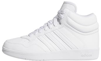 adidas Hoops 4.0 Mid Shoes, Zapatillas, Mujer, FTWR White/FTWR White/Core Black, 39 1/3 EU