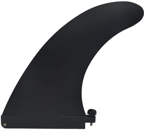 Paddleboard Fin - Easy Install, Screw-in Design, Detachable Sup Fin Replacement, Center Single Fin for Inflatable SUPs - 1PCS Black