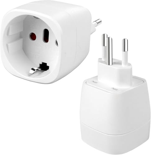 Vutizal Reiseadapter Deutschland-Schweiz Typ J für Ruanda, Liechtenstein
