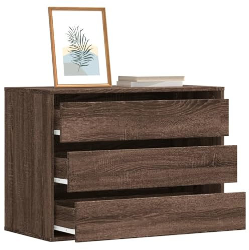 LLEZKBR Commode d'angle en chêne marron 80 x 41 x 58 cm