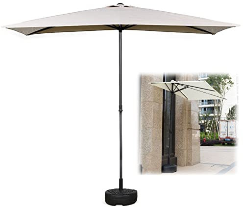 Half Round Balcony Garden Umbrella with Adjustable Height Modern & Stylish for Small Spaces Half Parasol t for Walls or Windows 170cm 255cm