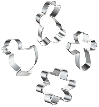 PRETYZOOM Keksformen Für Den Langzeitgebrauch Osterplätzchenform-set Keksausstecher Aus Edelstahl Keksformen