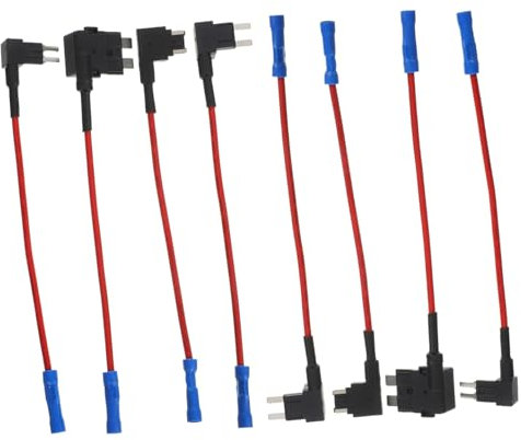 Mobestech 8stücke Teiliges In-line Sicherungshalter Für Und Mikro Sicherung Adapter Für Dashcams Und Elektronische Geräte Einfache Installation Zuverlässiger Schutz Der