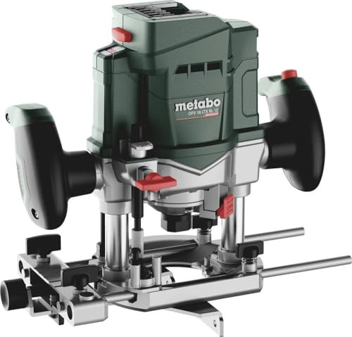 Metabo OFV 18 LTX BL 12 Routeur sans fil - Sans batterie ni chargeur (batteries 18 V, 2 x 5,5 Ah, hauteur de levage 50 mm, poids 2,9 kg) 601743830