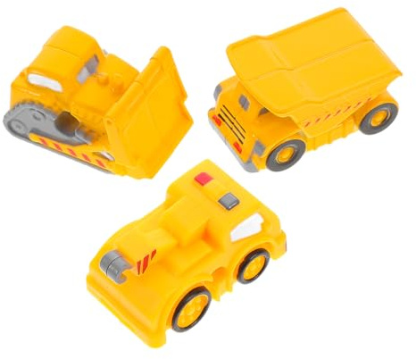 IMIKEYA 3stücke Spielzeug LKW Für Junge Mädchen Muldenkipper Und Betonmischer Baufahrzeuge Zum Spielen Im Freien Kleine Autos Als Partygeschenke Und Preise Zerlegbares Strandspielzeug