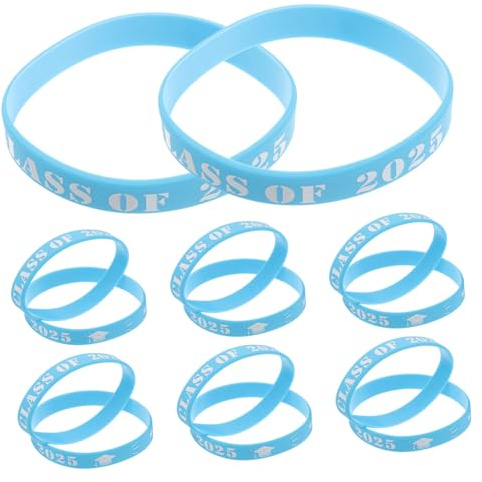 Kisangel 20pezzi Braccialetti Di Laurea in Silicone Per Classe Del Ricordo Di Congratulazioni Per Diplomati Delle Scuole Superiori e Laureati Universitari Forniture Per Feste Di Laurea