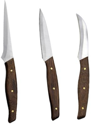 HIAKDOFT da Intaglio per Frutta e in Acciaio Inossidabile Seghettata e Zigrinata Ergonomico per Sculture Anguria Melone e Ananas Strumenti Resistenti e Pratici per Cucina