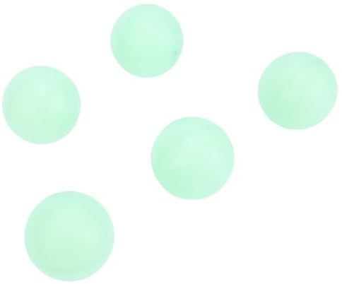 Focket 10 Stück Im Dunkeln Leuchtende Bälle, 40 Mm, Fluoreszierende Grüne ABS-Kunststoff-Tischtennisbälle für Nachtlauf und Camping, mit Langanhaltendem Leuchten für Partys, Spiele und