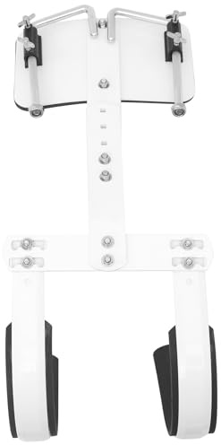 HANABASS Verstellbarer Aluminiumlegierung Snare Drum Rückenrahmen mit Schultergurt Zubehör für Snare Drums Leicht zu Tragen Montage Einfach Weiß