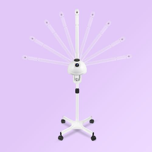 Professional Facial Steamer, Vaporizador Facial with Steam Adjustable & Timer, Movable Arm, Preheating Esthetician Steamer, Home Beauty Salon SPA