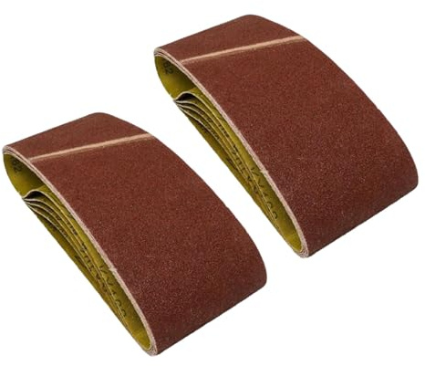 Dapetz ® Sanding Belts 75mm X 457mm 60 Grit Aluminium Oxide Power Tool Sander Sanding Belt Compatible with Bosch, Black+Decker & Makita Sanders polishing Metal, Wood -10X