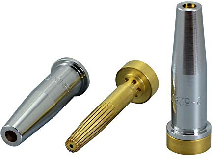 RIVERWELD Propangas-Erdgas-Schneiddüsen 6290NFF Größe 3 & 6290NFF-3 2 Stück | für Sauerstoff-Flammschneidbrenner aus Kupfer