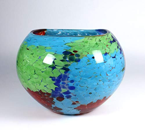 CRISTALICA Glasvase Kugelvase Schale Multi-Point 16,5cm