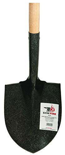 Spatenschaufel mit Trittschutz - 120cm Langer Eschenholzstiel - für effiziente Gartenarbeit von SHW-FIRE
