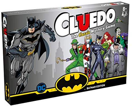 Winning Moves Batman Cluedo Mystery Board Game, Discover who Kidnapped Commissioner Gordon, Was it Harley Quinn, Poison ivy, The Joker or Cat Woman, gift and toy for boys and girls aged 8 plus